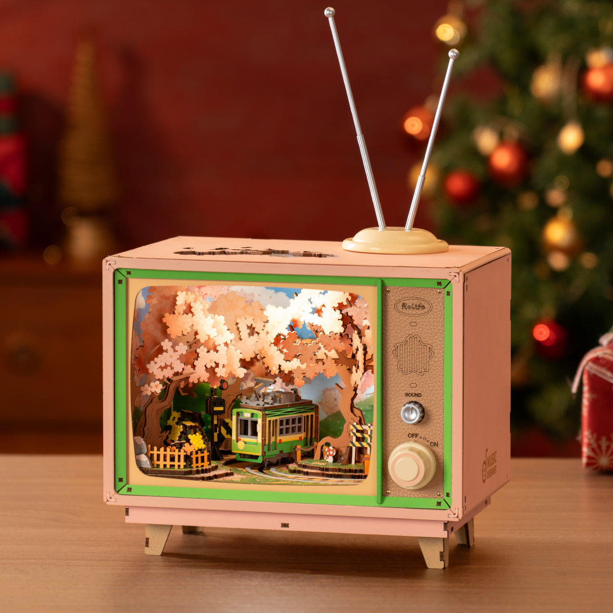 Rolife Sakura Dreamy Tour DIY Music Box 3D Wooden Puzzle AMT02