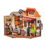 Rolife Corner Bookstore DIY Miniature House Kit DG164 main product photo