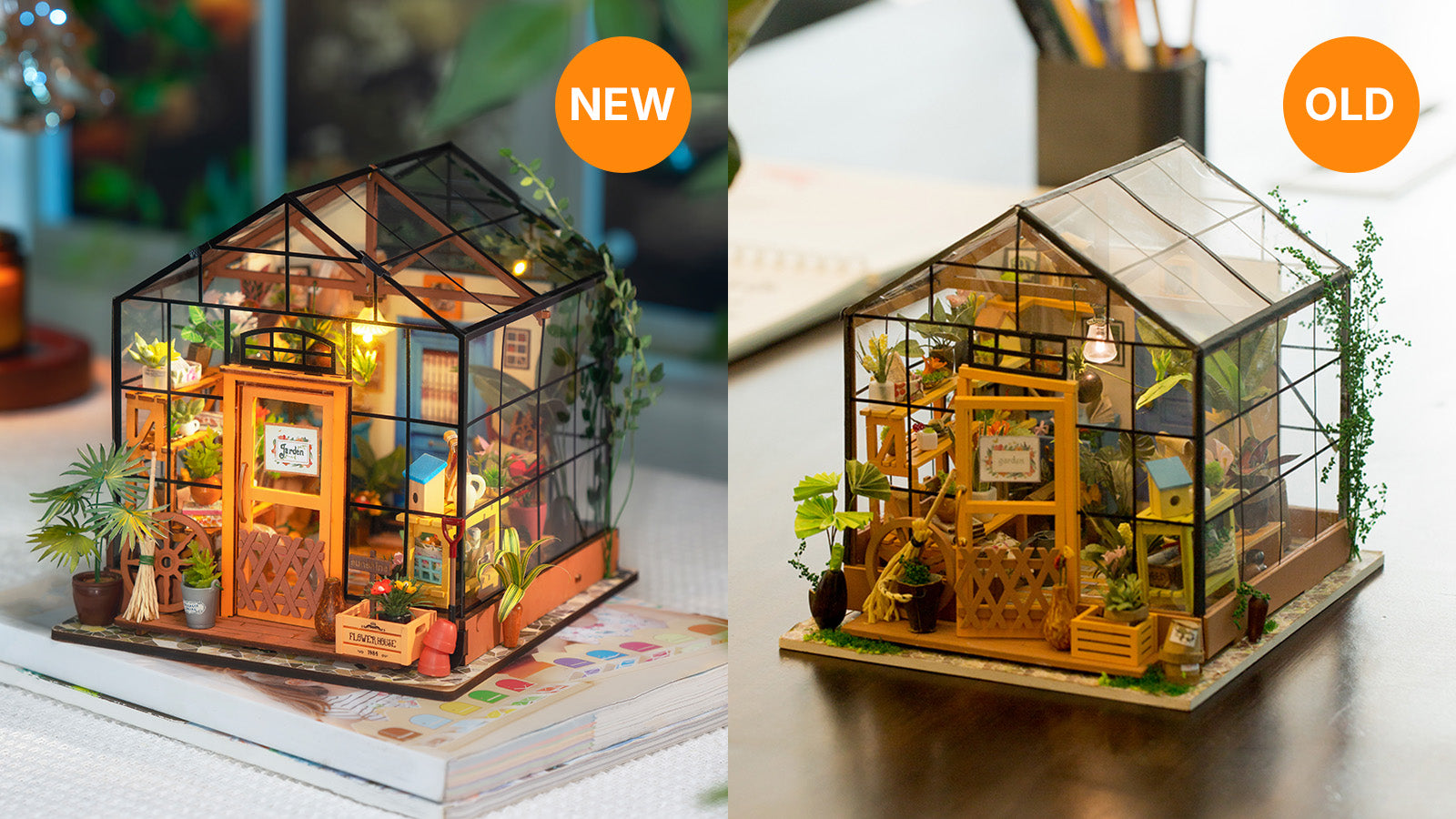 ミニチュアドールハウス【完成品】フラワーショップ ロボタイム DIY ミニチュアドールハウスキット お花屋さん フラワー