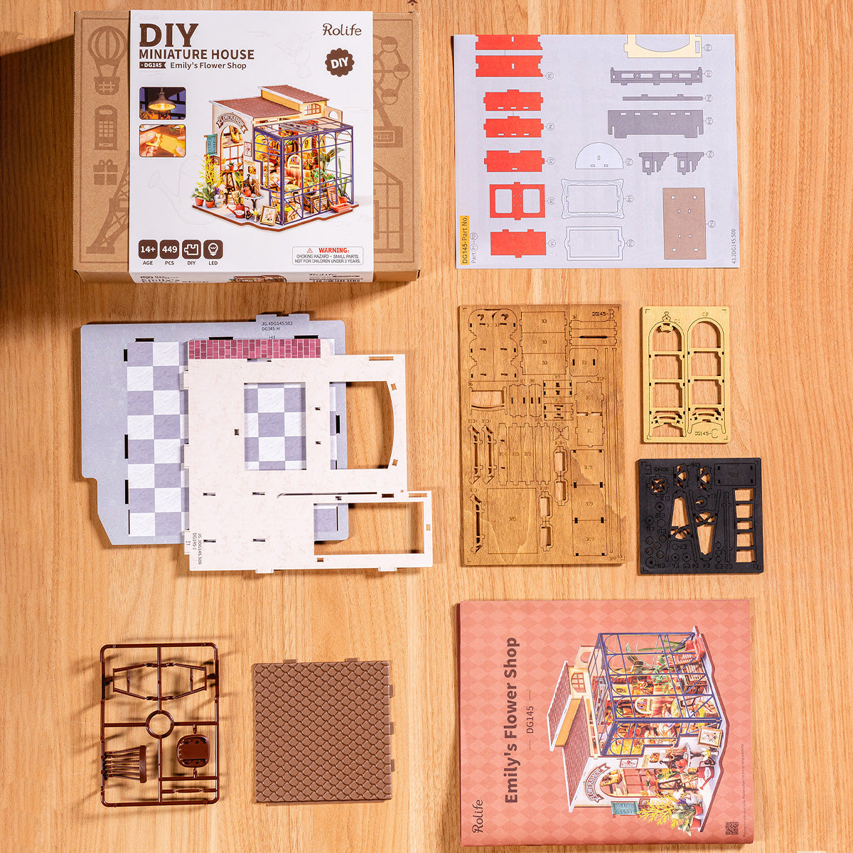 Rolife Emily's Flower Shop Miniature House DG145