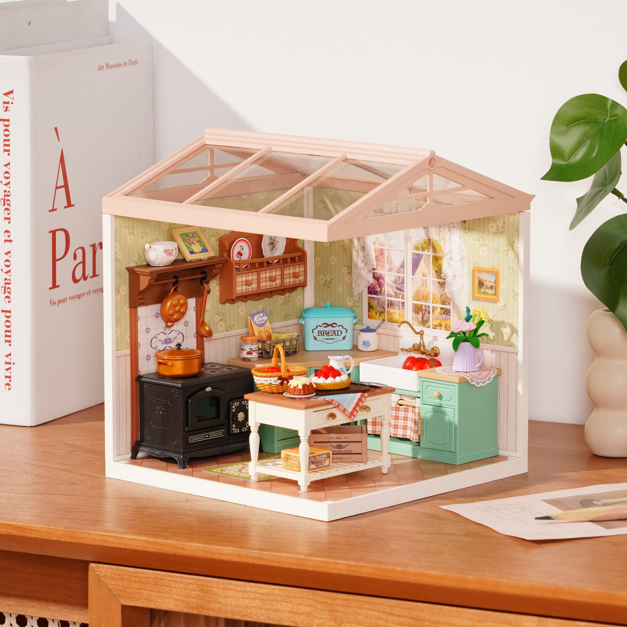 トロトイズ ファミリーハウス Rolife Farmhouse Kitchen DIY Miniature House DW024 | Robotime