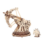 ROKR, Siege Heavy Ballista, KW401, 3D wooden siege weapon puzzle, front view