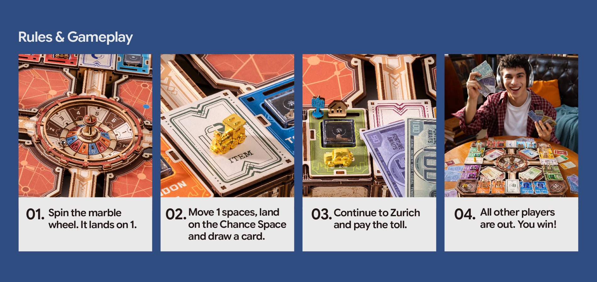 ROKR Fortune Quest Wooden 3D Puzzle EGM01 product overview image 1, SKU EGM01
