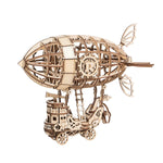Rolife Airship TG407 3D wooden ship model kit, packaged kit with instruction manual