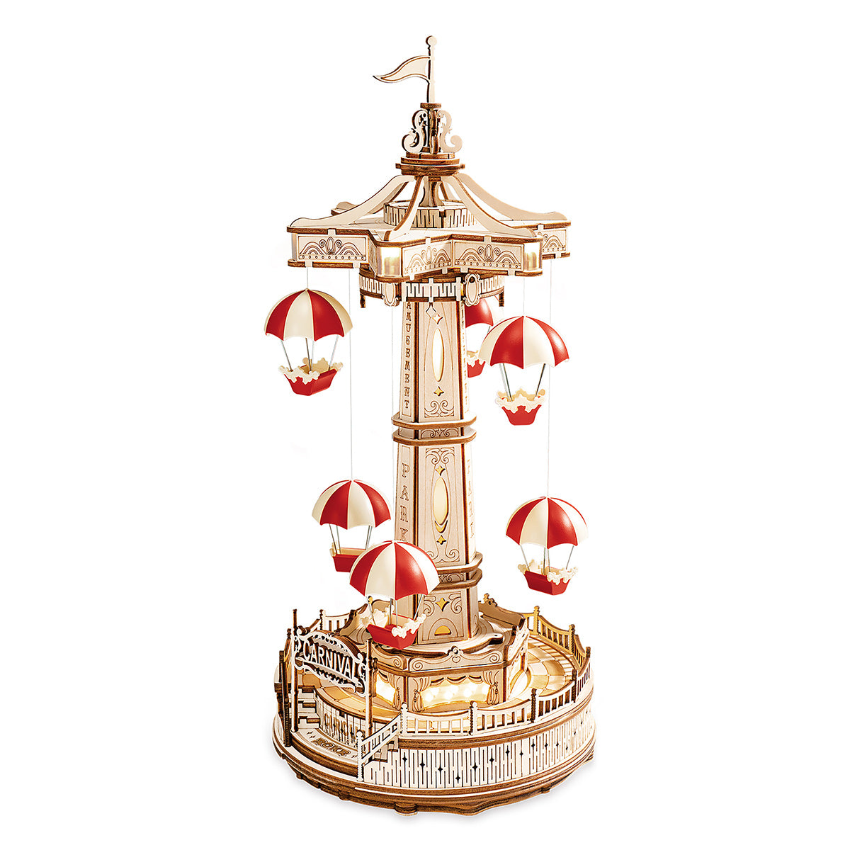 ROKR Parachute Tower Music Box Puzzle main product photo