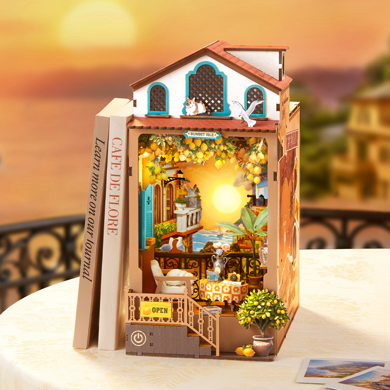 Rolife Sunset Isle DIY Bücherecke TGB18