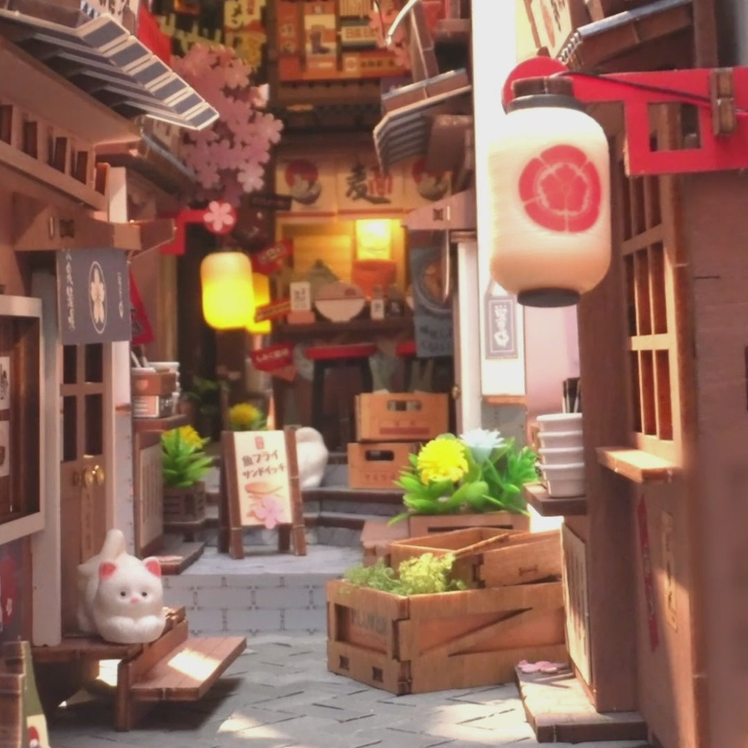 About Rolife Sakura Wine Alley Book Nook | Robotime