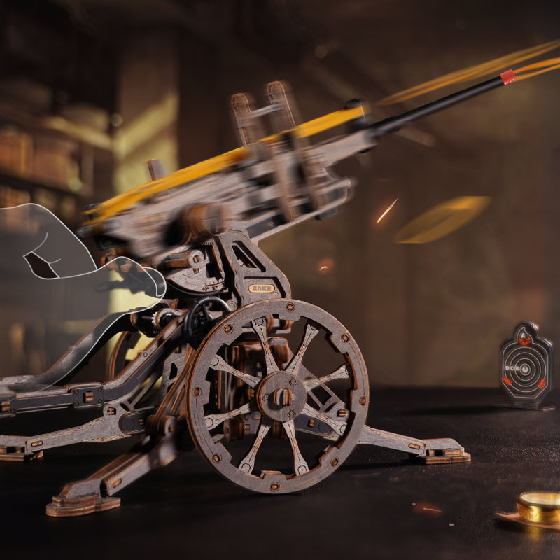 Carriage-Recoiling Muzzle-Loading Gun Press-Load