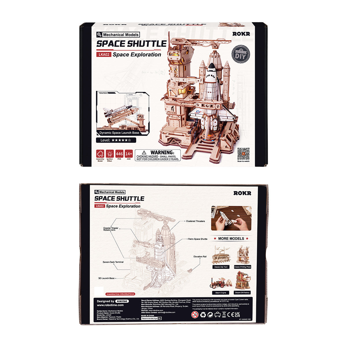 ROKR Space Shuttle 3D Wooden Puzzle LKA02 | Robotime Online