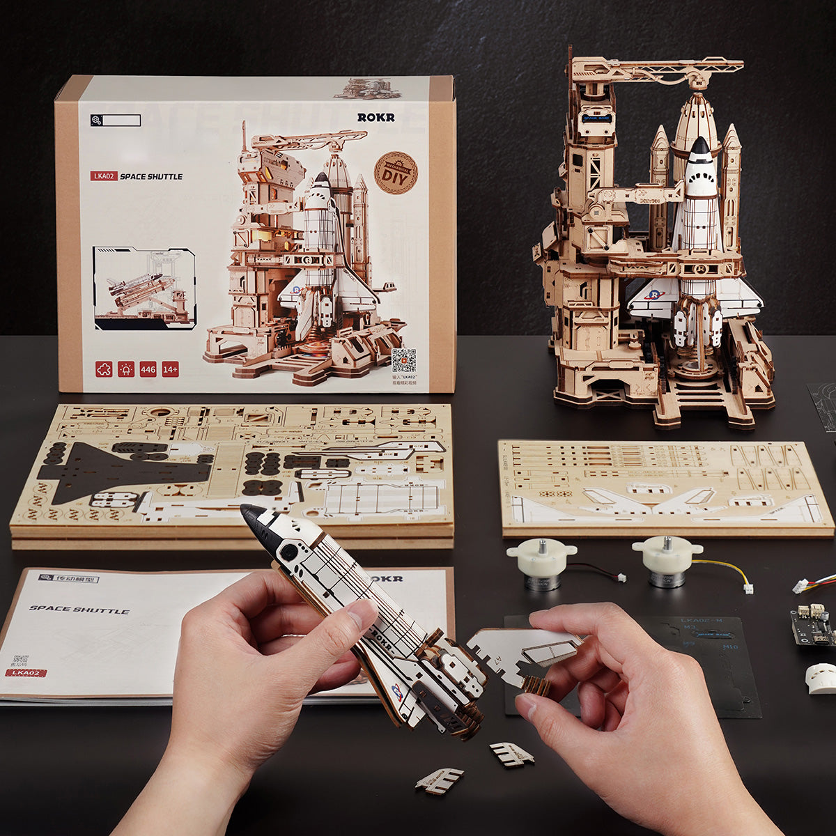 ROKR Space Shuttle 3D Houten Puzzel LKA02 | Robotime Online