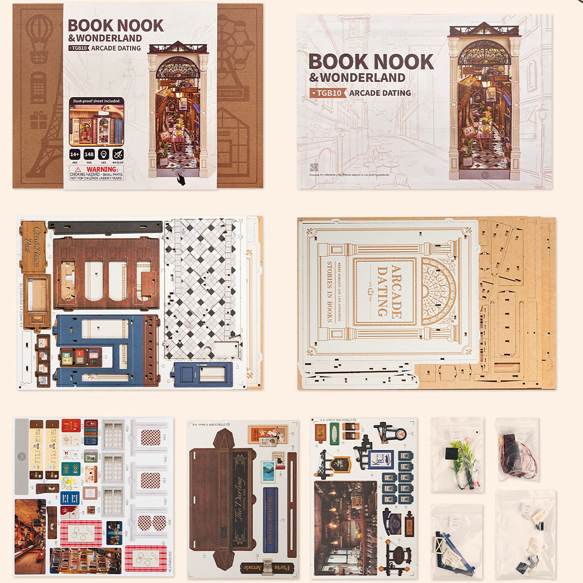 Rolife Arcade Dating DIY Boekenhoek Plank Inzet Kit TGB10