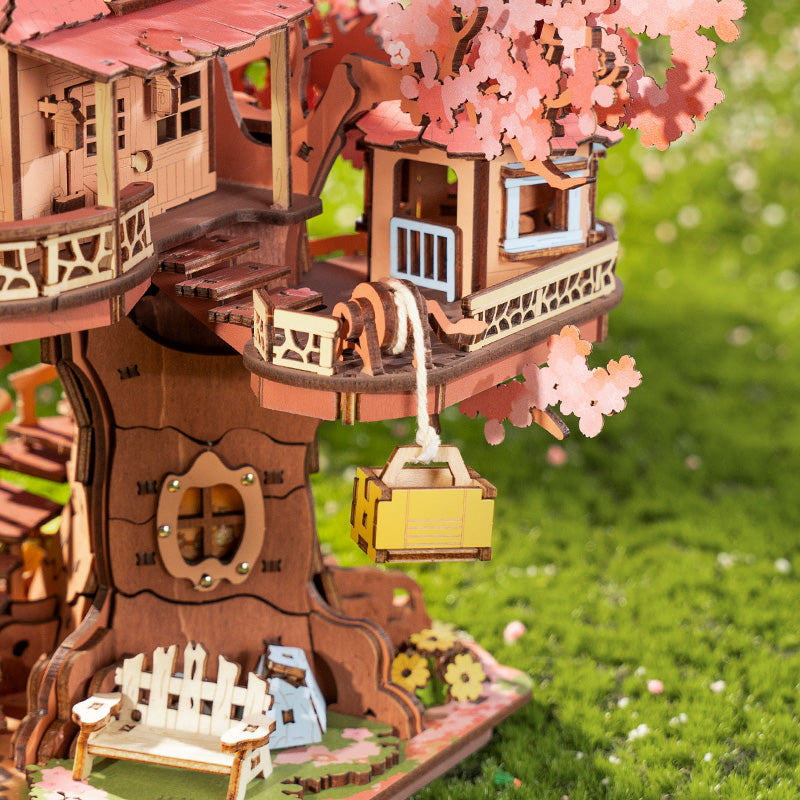 Rolife Sakura Tree House DIY Wooden 3D Puzzle TGS04 | Robotime
